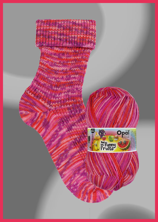 Opal - 4 ply - Socks Funny Fruits