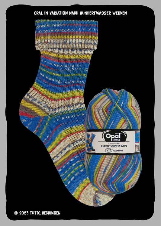 Opal - 4 ply - Socks Hundertwasser