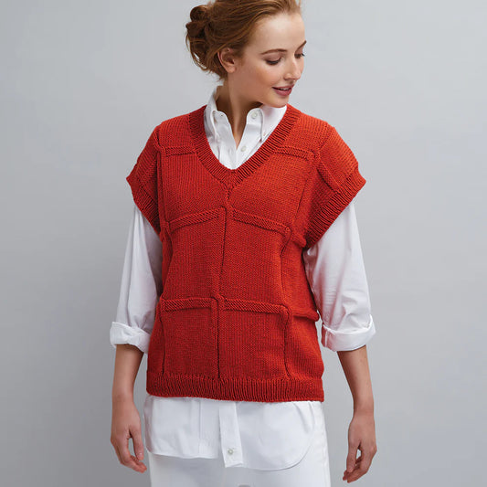 Woman's Vest - Knit pattern - Perry 836 - 10 ply