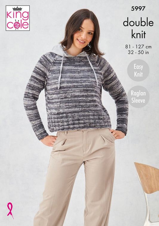 King Cole - Knit pattern - 8ply - Sweaters - 5997