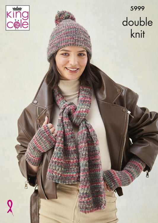 King Cole - Knit pattern - 8ply - Accessories - 5999