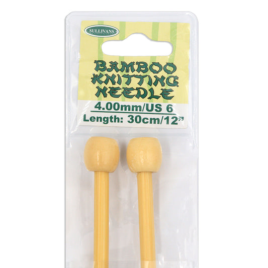 Knitting Needles - Bamboo - Straights - 30cm