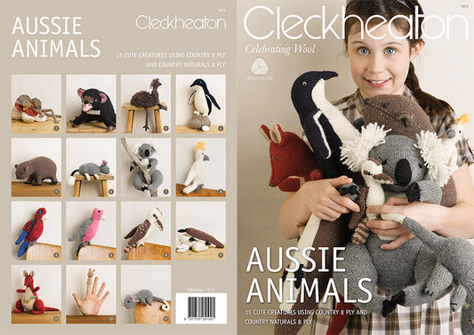 Cleckheaton - knit pattern - Aussie Animals -  - CB4444-977