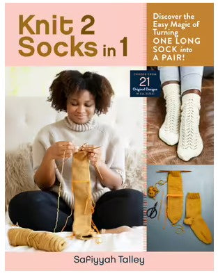 Knit 2 socks in 1 by Safiyyh Talley