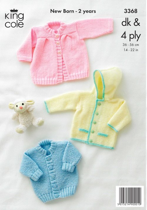 Pattern - Babies - Cardigans and Jacket - DK & 4ply 3368
