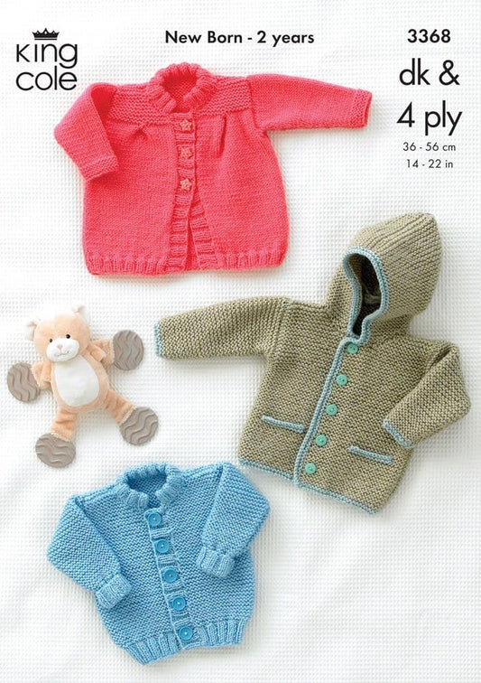 Pattern - Babies - Cardigans and Jacket - DK & 4ply 3368