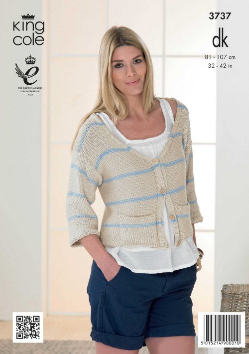 King Cole - Knit Pattern - Womens - 8ply - 3737