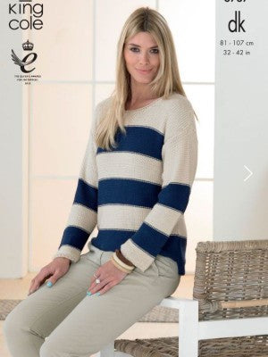 King Cole - Knit Pattern - Womens - 8ply - 3737