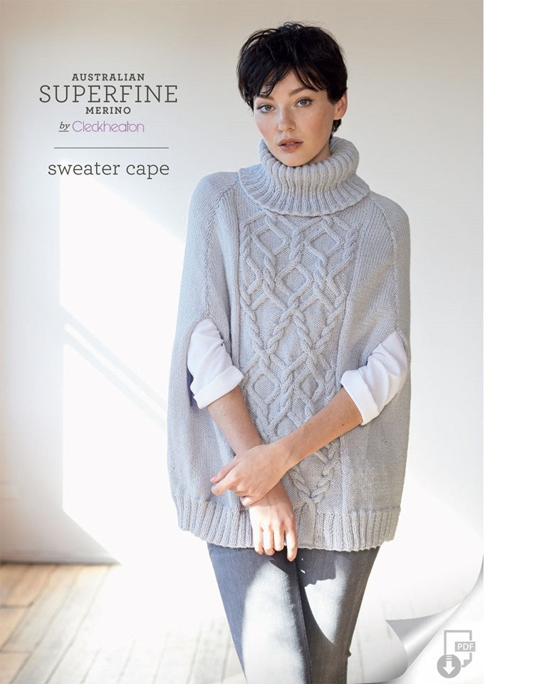 Cleckheaton - Knit Patterns - Women - Sweater Cape 402
