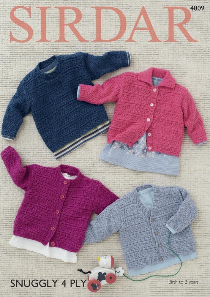 Pattern - Babies 0-2 yrs - Jumpers and cardigans - 4 ply