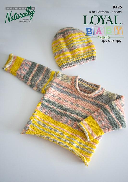 Pattern - Loyal Baby Prints - K495 - 4ply & 8ply