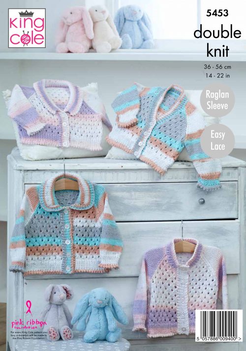 King Cole - Knit pattern - 8ply - Cardigans - 5453