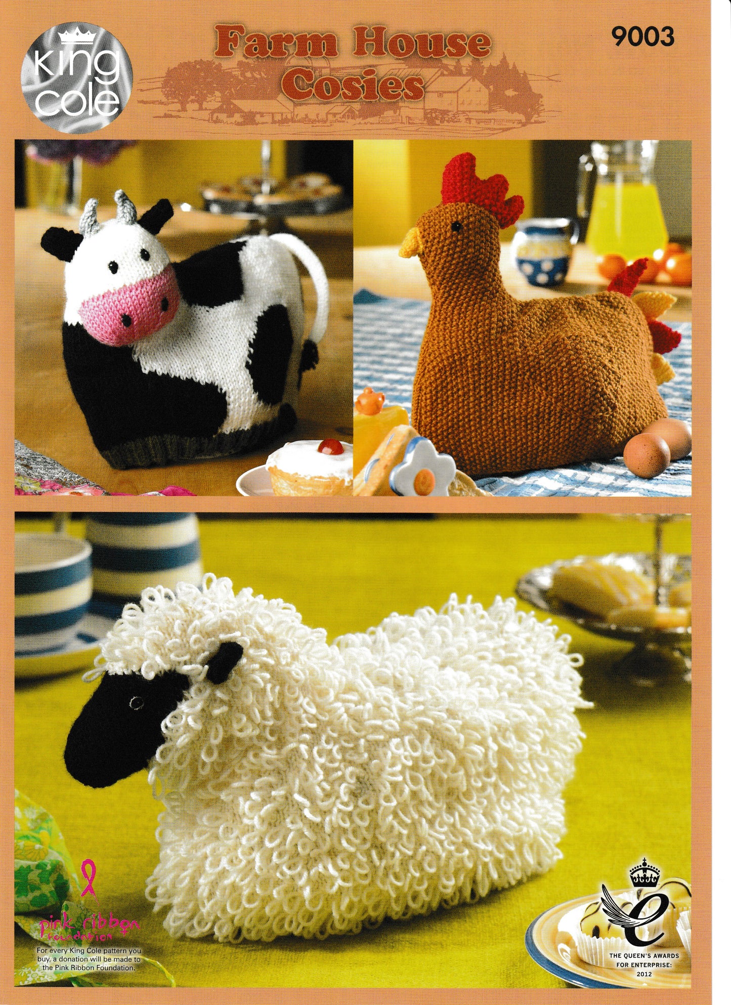 King Cole - Knit Patterns - Farm house Cosies 9003