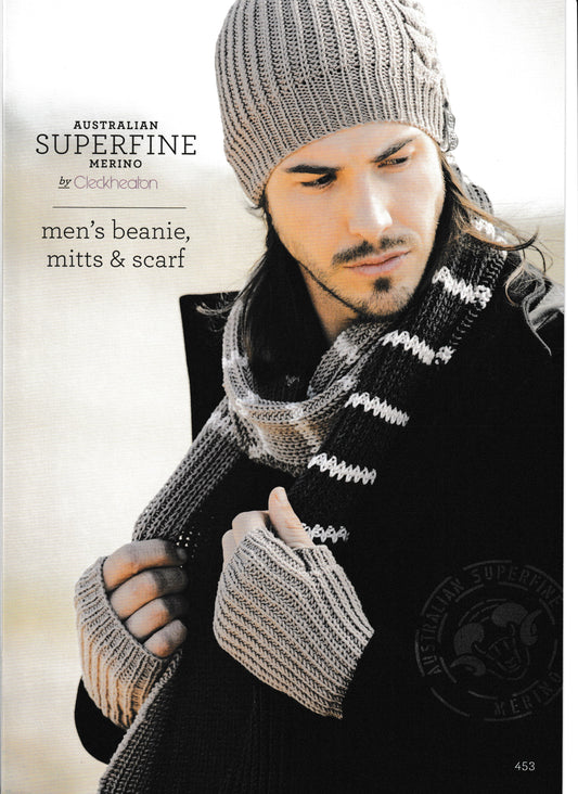 Patterns - Accessories - Men's beanie, mitts and scarf CL 453