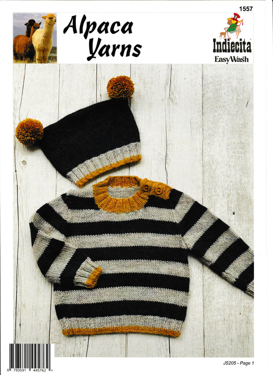 Sweater & Beanie - 3mth-2years - 8ply - 1557