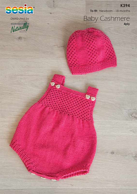 Pattern - Sesia - Newborn to 18 months - Romper & Hat K394