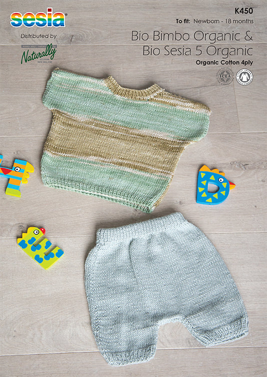 Pattern - Sesia - Newborn to 18 months - Top & Shorts K450