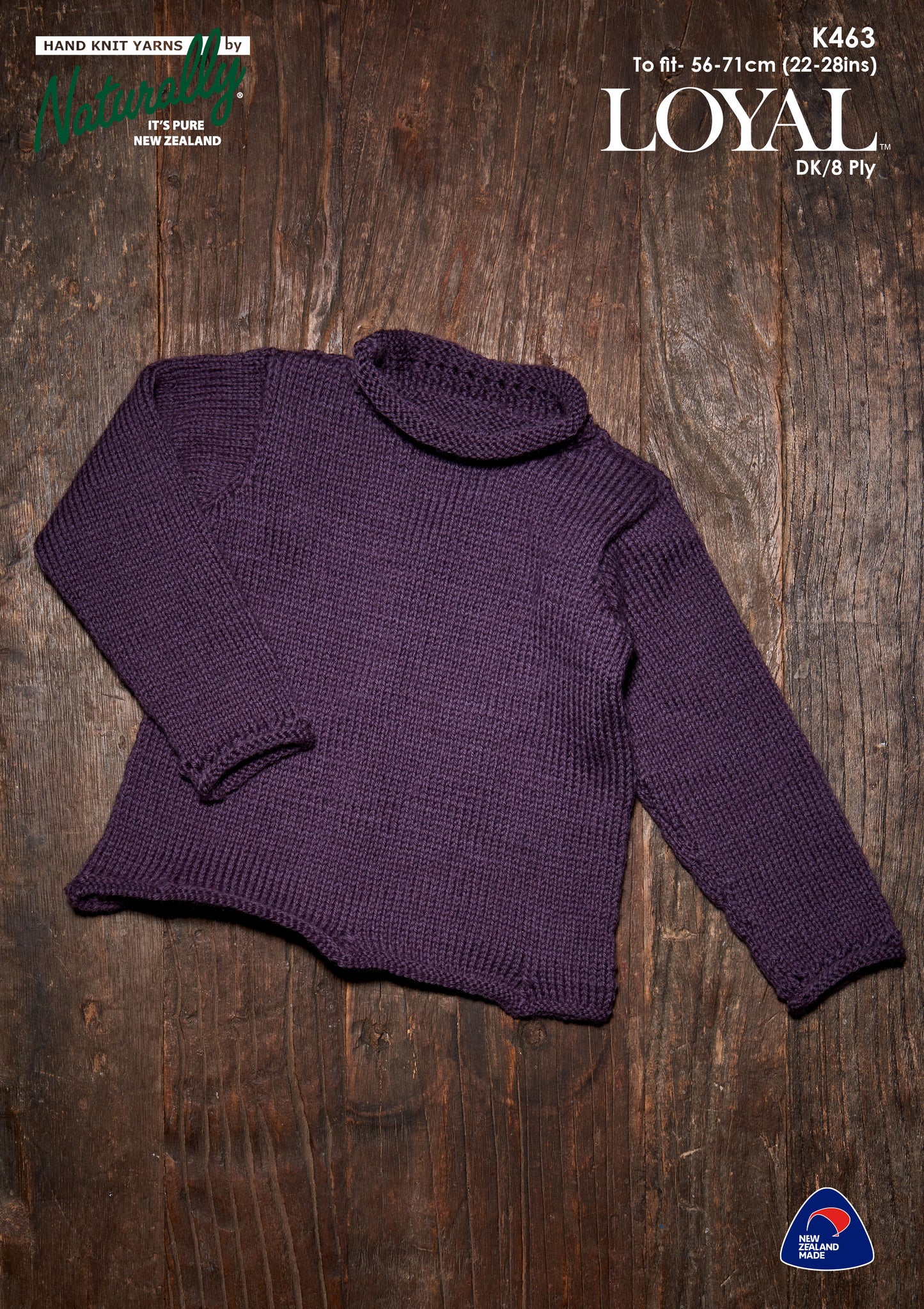 Pattern - Naturally - 3 years to 10 years - Sweater K463