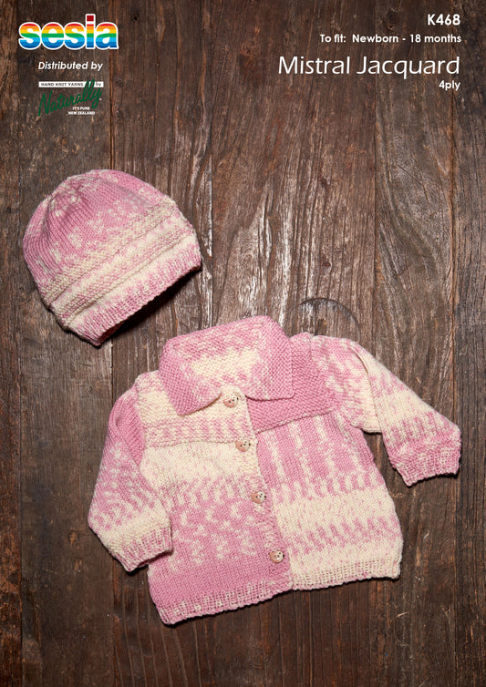 Pattern - Sesia - Newborn to 18 months - Jacket & Hat K468