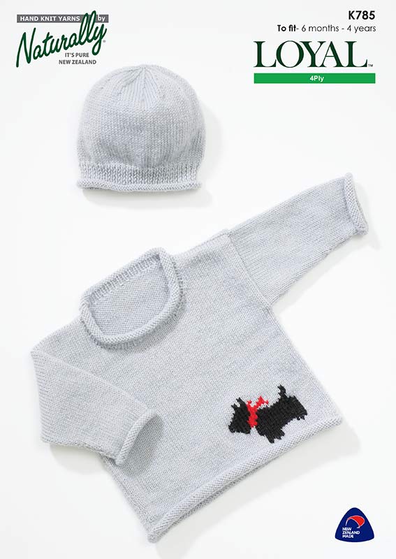 Pattern - Naturally - 6 months to 4 years - Sweater & Hat K785