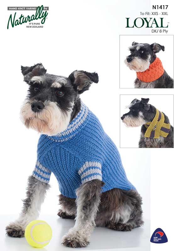Patterns - Pets - Dog jumper & scarves N1417