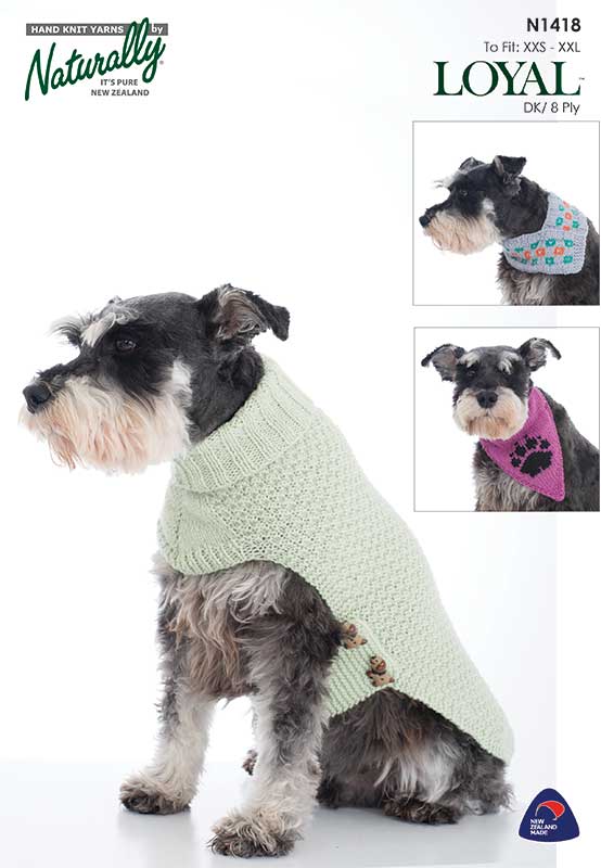 Patterns - Pets - Dog jumper & scarves N1418