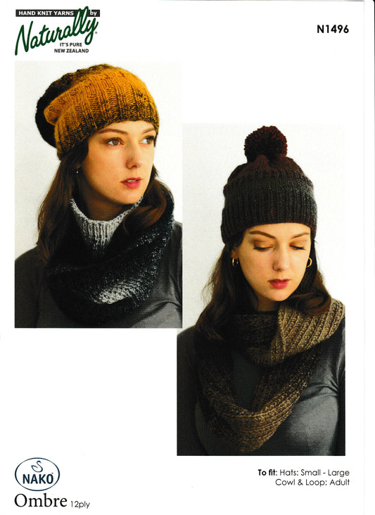 Patterns - Accessories - Beanie and Cowl N1496