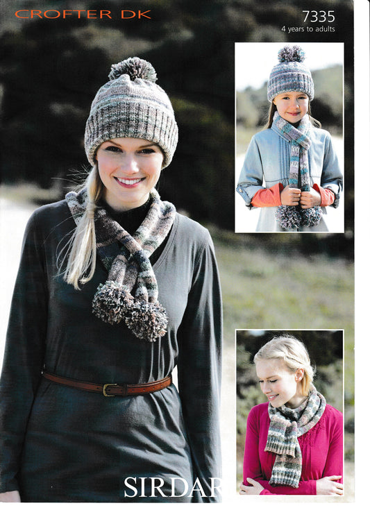 Patterns - Accessories - Beanie and Scarf 7335