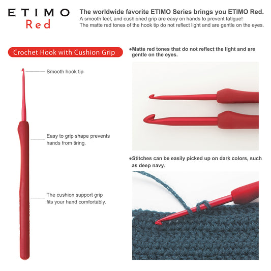 Tulip - Etimo Red - Crochet Hook