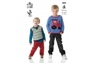 King Cole - Knit pattern - Children - 8ply - 3862