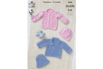 Patterns - Babies 0-24months - Cardigans 3928